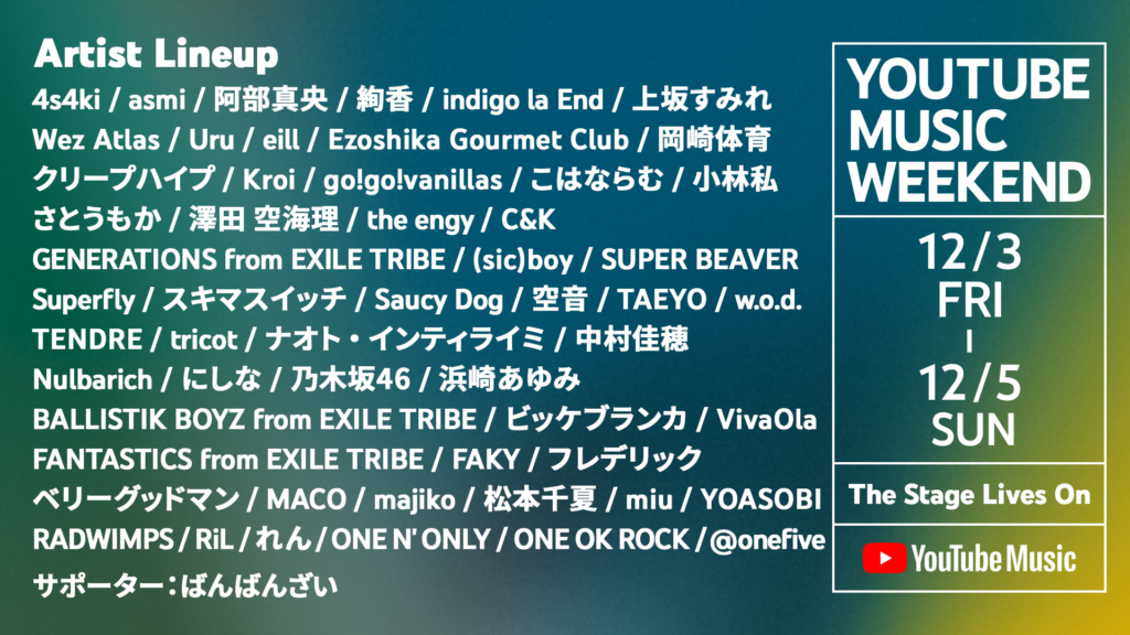 Youtube Music Weekend vol. 4