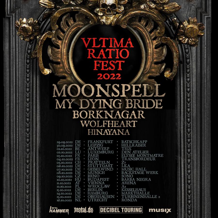 Dates de la tournée Ultima Ratio Fest 2022