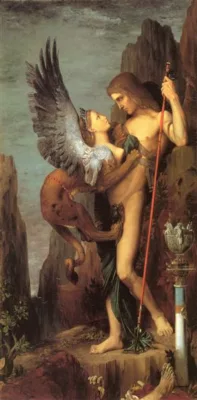 Gustave Moreau, Oedipe et le Sphinx Gustave Moreau, Oedipe et le Sphinx